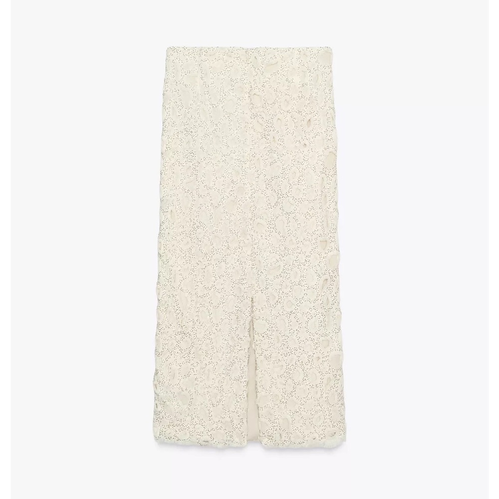 ZARA BEADED MIDI JEWEL SKIRT EMBROIDERED. - Picture 10 of 13